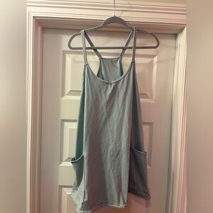 Light Blue Sleeveless Top with Pockets FP MOVEMENT
